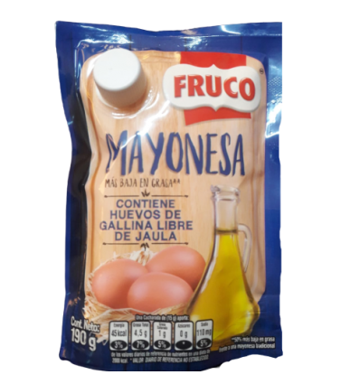Salsa Mayonesa x 190gr Fruco