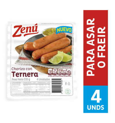 Chorizo De Ternera Zenú x235Gr