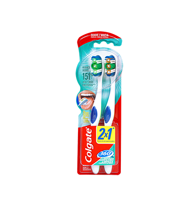 Cepillo Dental Colgate 360 Suave/Magia x2Und