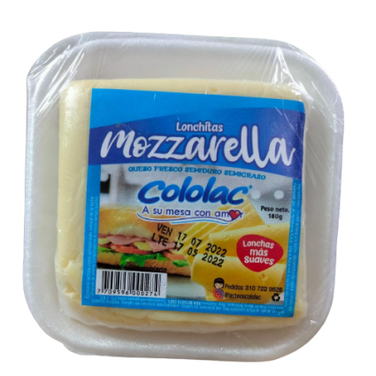 Queso Mozarella Cololac*180gr