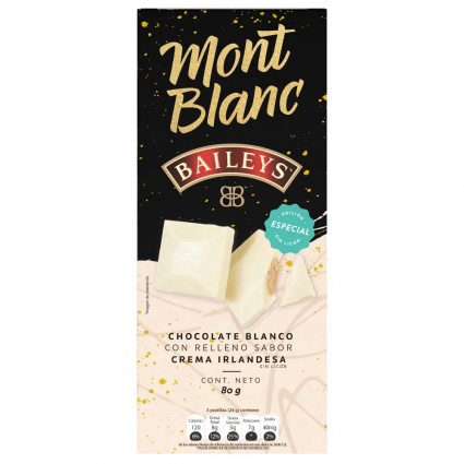 Chocolatina Montblanc X 130G Baileys Blanc