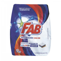 Detergente Fab Color X 2Kg