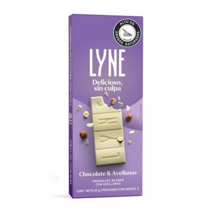 Chocolatina Lyne X 60G Blanco/Avellanas
